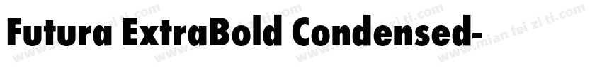 Futura ExtraBold Condensed字体转换
